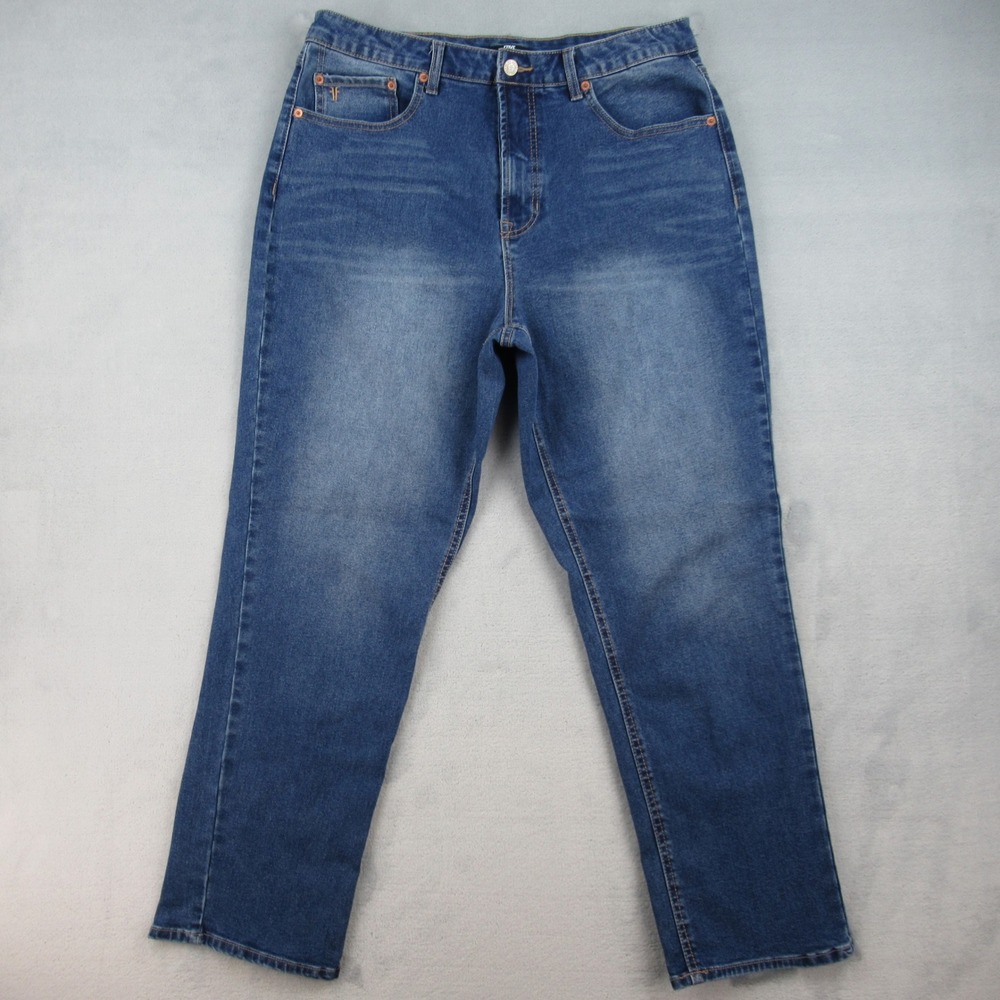 Frye Womens Size 12/31 Blue High Rise Straight Leg Denim Jeans 1859395‎